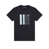 Fred Perry - Tipped Graphic T-Shirt - Navy