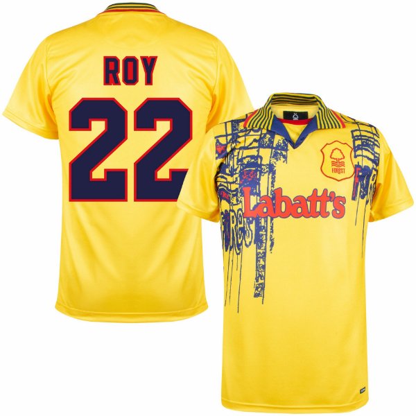 Nottingham Forest Football Retro Shirt Away 1995-1997 + Roy 22