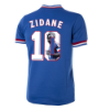 France Retro Football Shirt 1971 + Zidane 10 (Photo Style)