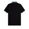 Fred Perry - Twin Tipped Polo Shirt - Black/ Ecru/ Deep Mint