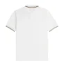 Fred Perry - Twin Tipped Polo Shirt - Snow White/ Blue/ Caramel