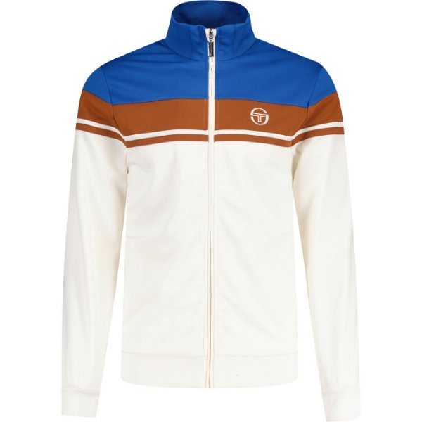 Sergio Tacchini - Damarindo Retro 80s Trainingsjack - Nautical Blue/  Mocha Bique