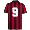 AC Milan Retro Voetbalshirt 1988-1989 + Nummer 9 Van Basten