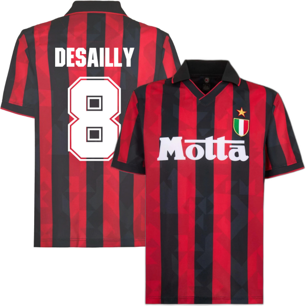 AC Milan Retro Football Shirt 1993-1994 + Desailly 8
