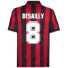 AC Milan Retro Football Shirt 1993-1994 + Desailly 8