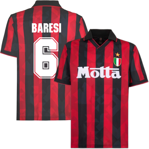 AC Milan Retro Voetbalshirt 1993-1994 + Baresi 6