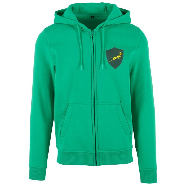 Rugby Vintage - Zuid-Afrika Retro Rugby Zip Hoodie 1970s - Groen