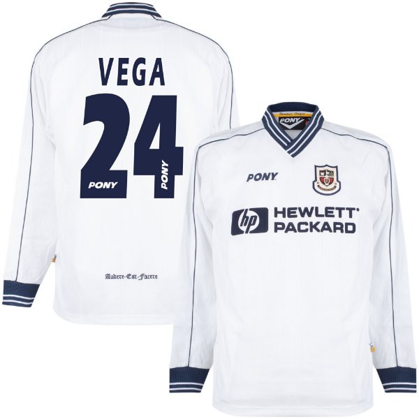 Pony - Tottenham Hotspur Retro Football Shirt 1996-1998 (Long Sleeves) + Vega 24