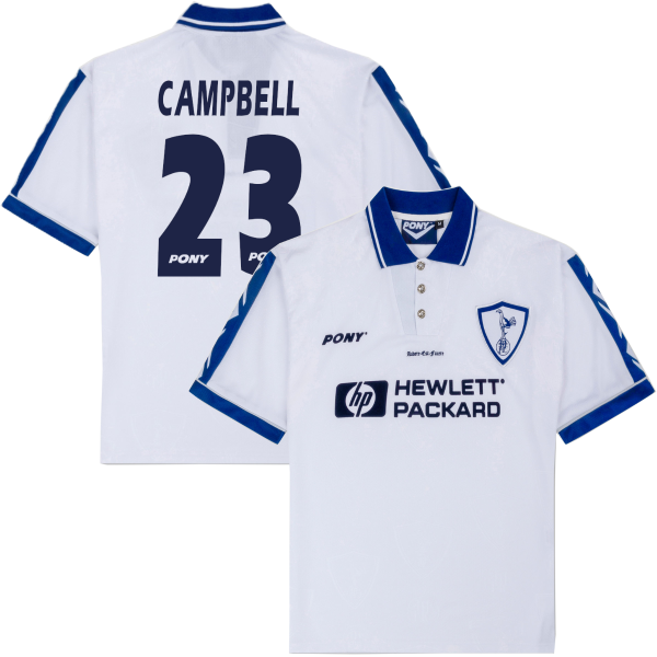 Pony - Tottenham Hotspur Retro Football Shirt 1995-1997 + Campbell 23