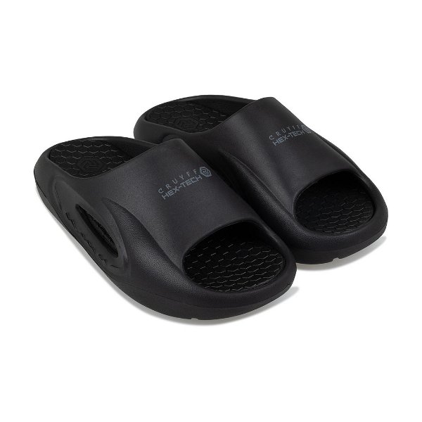 Cruyff - Recovery Hex-Tech Slippers - Zwart