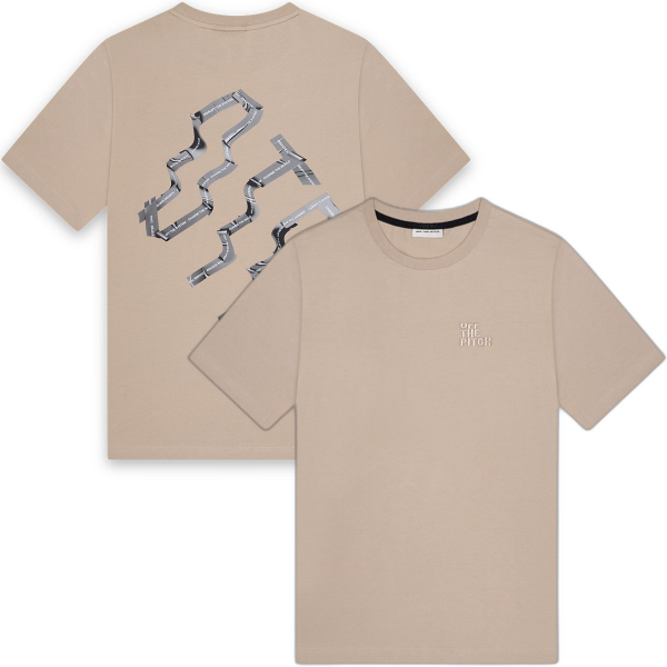Off The Pitch - Triple Slim Fit T-Shirt - Sand
