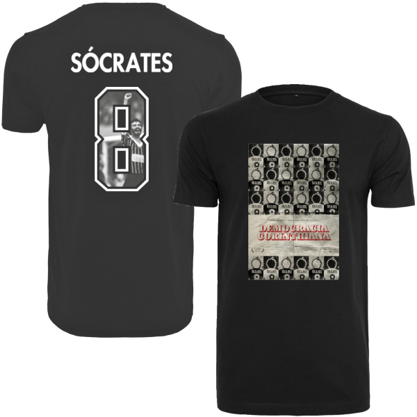 LPFC - Democracia Corinthiana 1983 T-Shirt - Black + Socrates 8