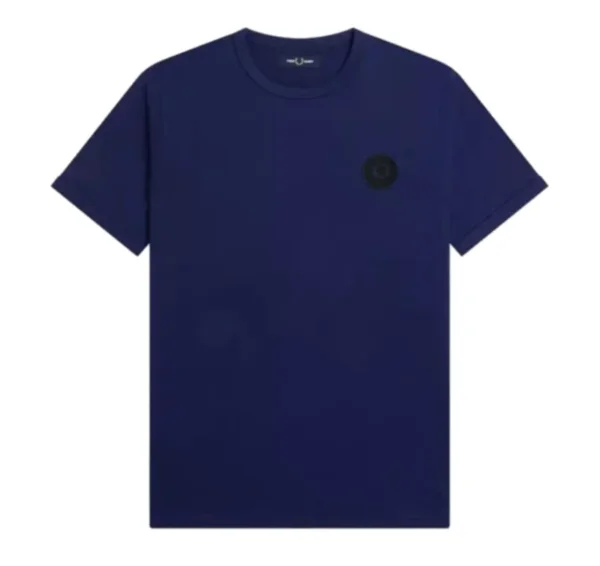 Fred Perry - Laurel Wreath Patch T-Shirt - Navy