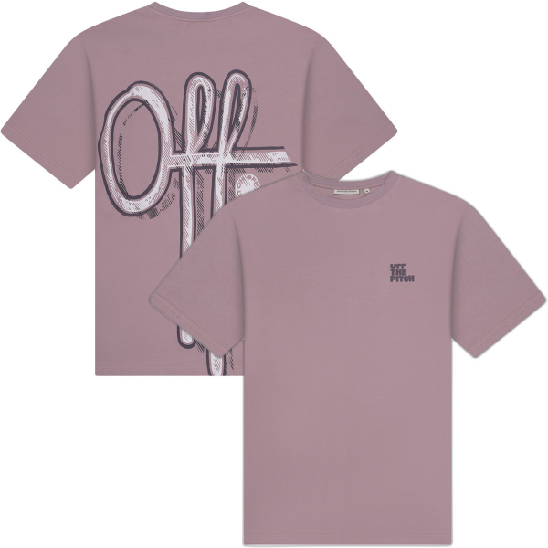 Off The Pitch - Landscape Regular Fit T-Shirt - Lavender