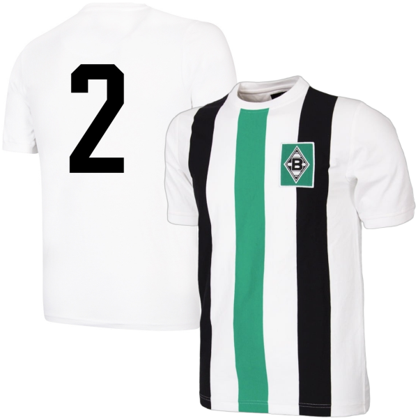 Borussia Mönchengladbach Retro-Trikot 1972-73 + 2 (Vogts)