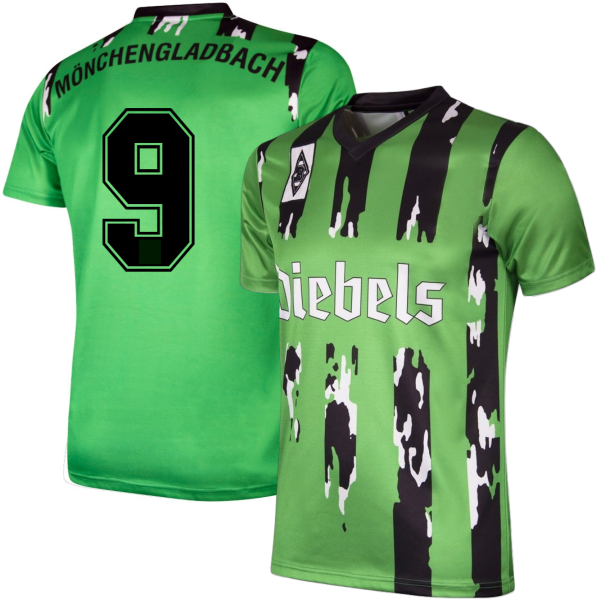 Borussia Monchengladbach Retro Football Shirt Away 1994-1995 + Number 9 (Dahlin)