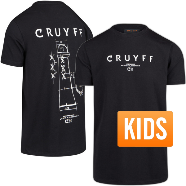 Cruyff - CITY PACK Amsterdam T-Shirt - Black