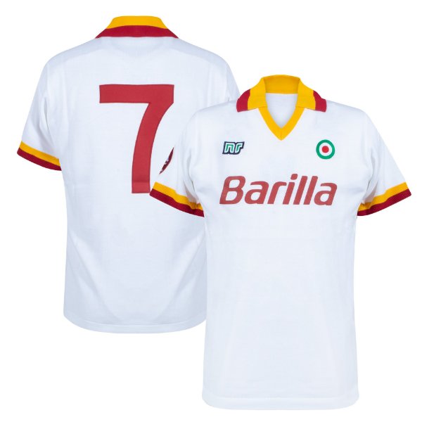 Ennerre AS Roma Away Shirt 1986-1987 + 7