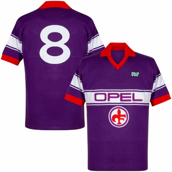 NR Nicola Raccuglia - Fiorentina Official Replica Retro Shirt 1984-1985 + Number 8