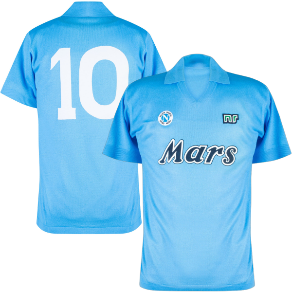 NR Nicola Raccuglia - Napoli 'Mars' Official Replica Retro Shirt 1988-1989 + Number 10