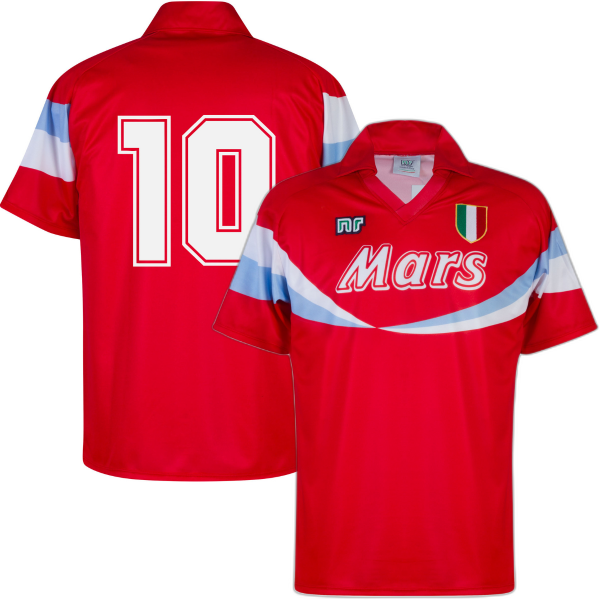 NR Nicola Raccuglia - Napoli Official Replica Retro 3e Shirt 1990-1991 + Nummer 10 (Maradona)