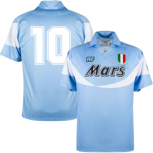 Napoli Official Shirt 1990-1991 + 10 (Maradona) - Ennerre