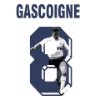 FC Eleven - Paul 'Gazza' Gascoigne T-Shirt - Wit + Nummer 8