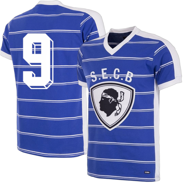 SC Bastia Retro Football Shirt 1981-1982