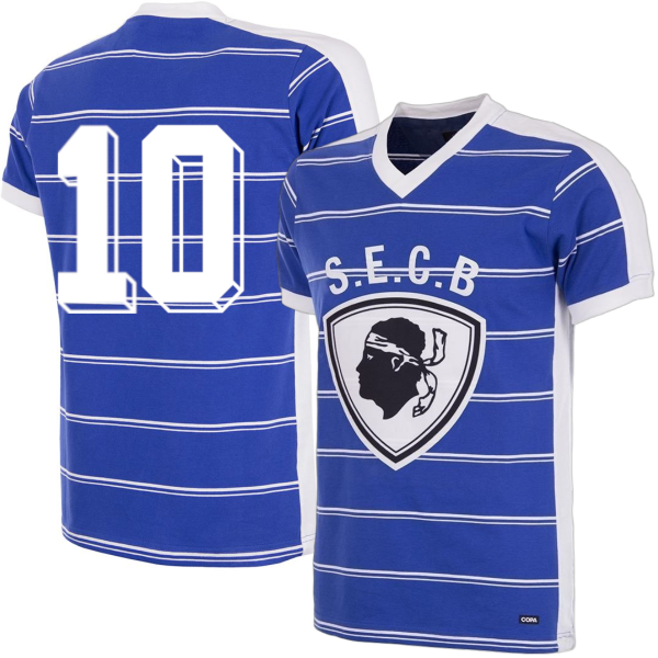 SC Bastia Retro Football Shirt 1981-1982
