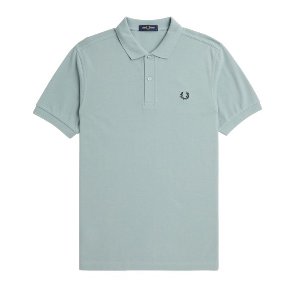 Fred Perry - Plain Polo Shirt - Silver Blue