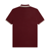 Picture of Fred Perry - Twin Tipped Polo Shirt - Oxblood/ Ecru