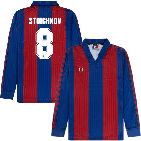 Meyba - Barcelona Football Shirt 1989-1992 (Long Sleeve) + Stoichkov 8