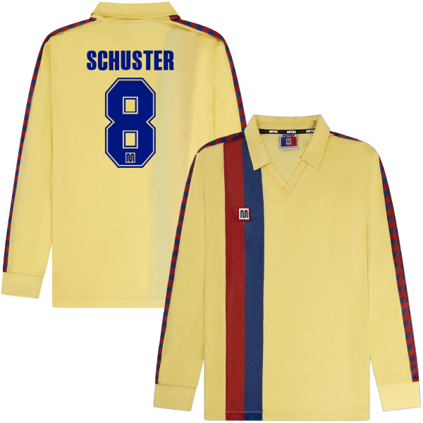 Meyba - Barcelona Football Shirt Away 1981-1985 (Long Sleeve) + Schuster 8