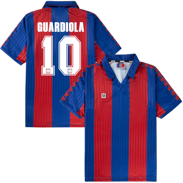 Meyba - FC Barcelona Football Shirt 1989-1992 + Guardiola 10