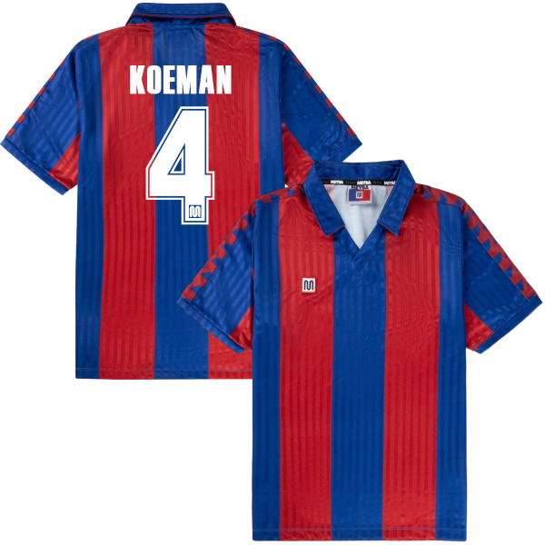 Meyba - FC Barcelona Retro Voetbalshirt 1989-1992 + Koeman 4