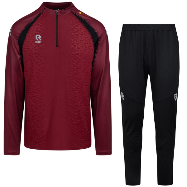 Robey - Pro Trainingspak - Rood/ Zwart