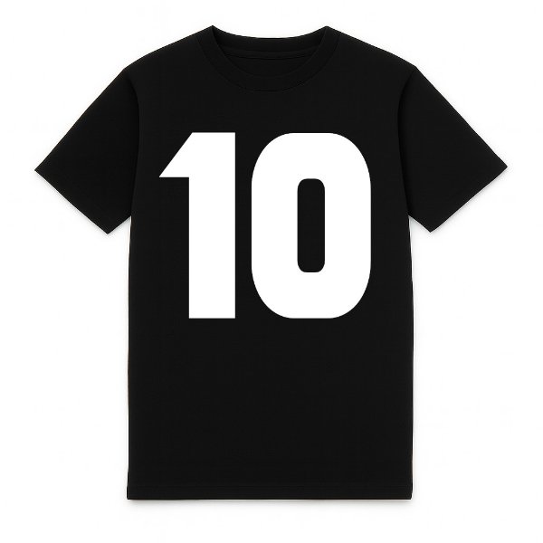 FC Eleven Flock 90's Backnumber T-Shirt - Black