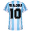 1986 Argentina Home Retro Shirt + Maradona 10