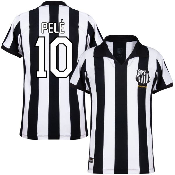Santos Retro Football Shirt Away 1962-1963 + Pelé 10