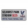 Crystal Palace Street Sign - White (40cm x 18cm)