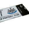 Newcastle United Straatbord - Wit (40cm x 18cm)