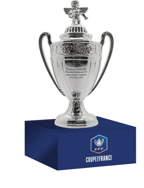 Coupe de France Official Replica 3D Trophy on Acrylic Pedestal (100mm)