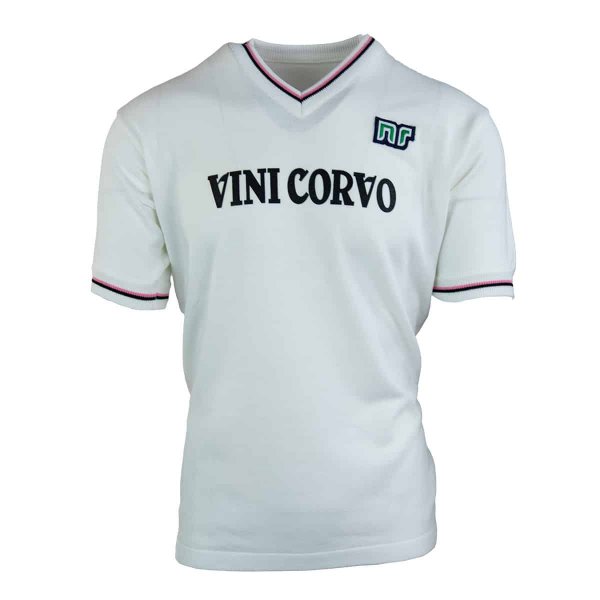 NR Nicola Raccuglia - Palermo 'Vini Corvo' Official Retro Football Shirt Away 1982-1983 + Number 9 (Gianni De Rosa)