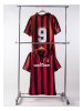 AC Milan Retro Voetbalshirt 1988-1989 + Nummer 9 Van Basten