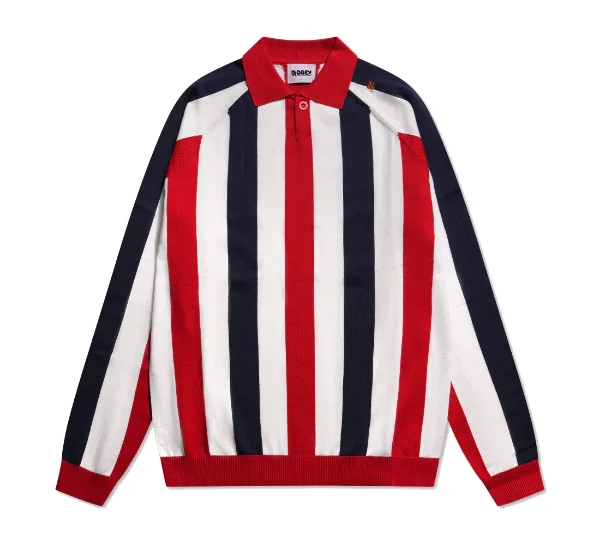 Robey - Willem II Retro Knit Voetbalshirt - Wit/ Navy/ Rood