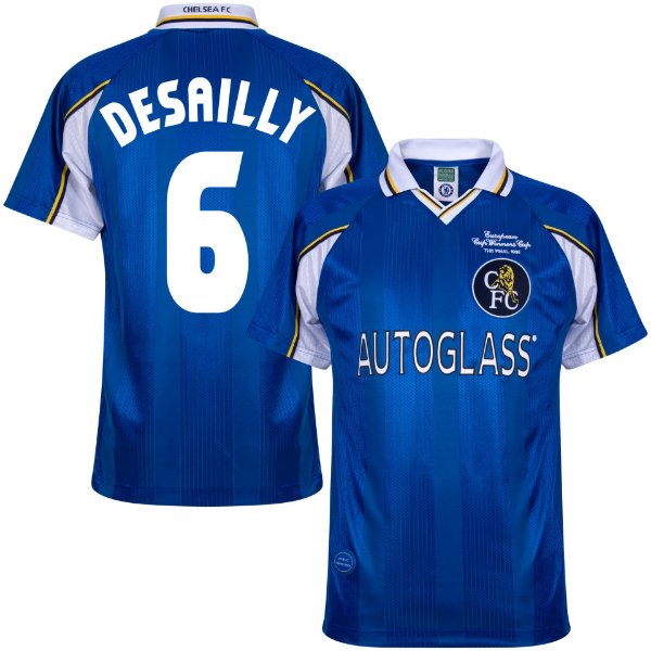 Chelsea Retro Voetbalshirt 1997-1999 + Desailly 6